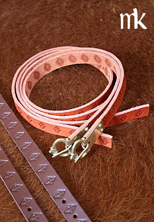 Beinlinghalter aus Leder - Hosenband